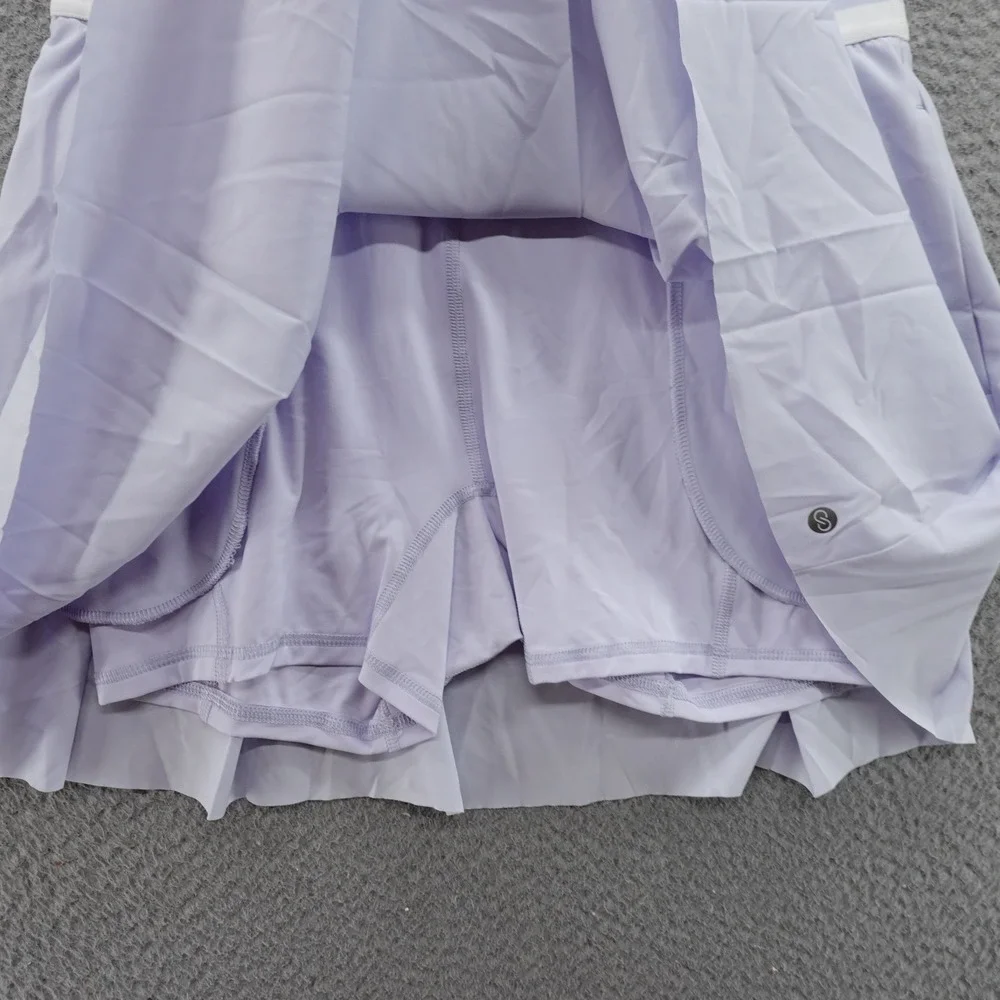 Calia Golf Womens Small Fashion Court Skort Grey Skies Purple High Rise NEW